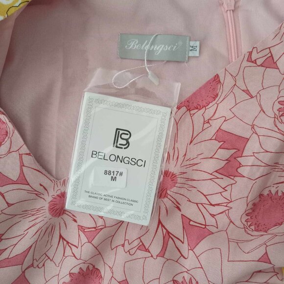 BELONGSCI V-Neck Bell Sleeve Mini Dress - Picture 7 of 9